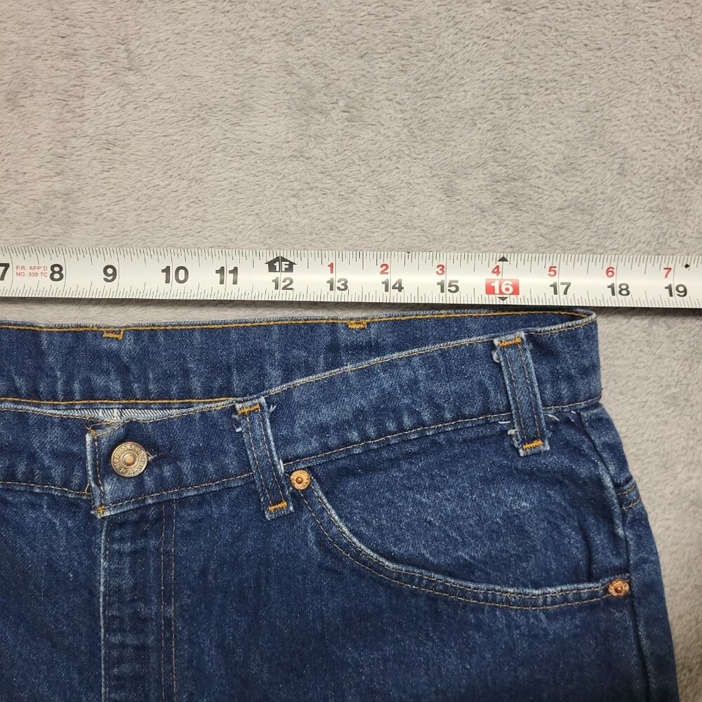 Vintage Levi's 517 Orange Tab Bootcut Jeans Mens 35x30 (38x36) 20517 0217 USA - Picture 5 of 11